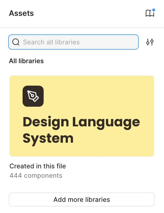 The library. 444 components